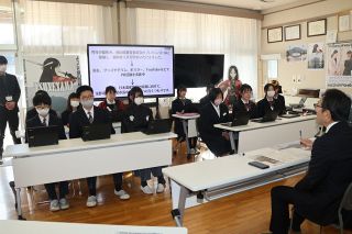 常山合戦や悲話、日本遺産申請を　玉野・荘内中生徒が市長に提案