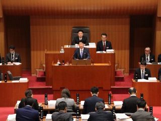 岡山拠点とした広域周遊促進へ　万博見据え知事表明 県議会開会