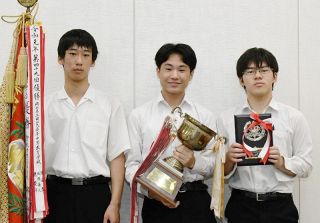 男子Ａ組は朝日Ａ 女子倉敷南制す　高校将棋県予選