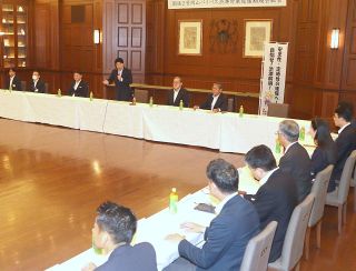 岡山バイパス高架化推進 国に要望　期成会 渋滞緩和へ早期実現求める