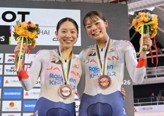 内野、垣田組が銅メダル　世界自転車トラック第４日