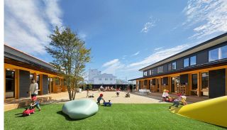 美和保育園 最優秀（一般建築物）　倉敷市建築文化賞 周辺施設と統一感