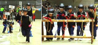 ２４都道府県５０クラブ集い「全国少年消防クラブ交流大会」　岡山県内初開催、２７０人が消防技術競う