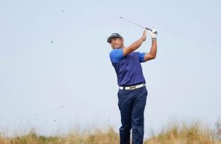 松山英樹が６打差１１位に浮上　全英オープンゴルフ第３日