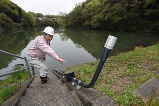 ため池水位遠隔監視システム稼働　福山市、防災重点農業用５３カ所に