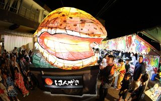 【おかやま祭時記】⑤はんざき祭り（真庭市）　温泉街練り歩くねぶた