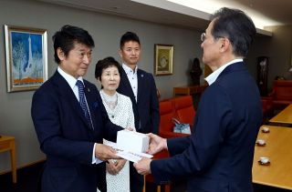 サーカス最終盤「最後まで全力で」　木下社長ら本社来訪