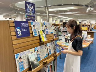 シーガルズ選手のお薦め本紹介　岡山・中央図書館がコーナー開設