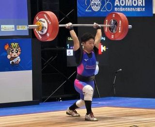 平井（丸五ゴム工業）スナッチ、ジャークともに４位、中野（明大）はスナッチ６位　青森国スポ重量挙げ 