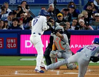 大谷、死球で４７戦連続出塁　菊池４失点で勝敗付かず