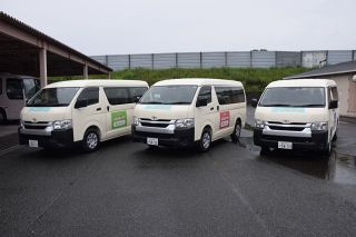 買い物や通院で中心部へのアクセス向上　勝央町のふれあいバス ４コースに再編し１日から実証運行