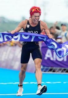 トライアスロン、北條が金１号　射撃泰地らＶ、ア大会競技本格化