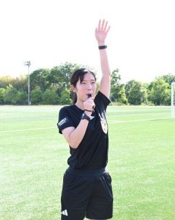 21歳友宗さん（就実大）サッカー１級審判合格　一度は離れた競技 再び活躍決意