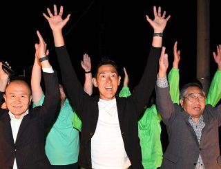 瀬戸内市長選 黒石氏が初当選　広田氏破る 県内最年少首長に