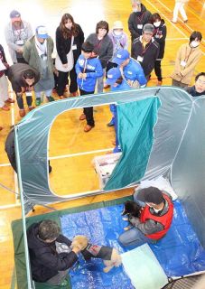 総社市 全１５小学校区で防災訓練　知識や技能普及 南海トラフに備え