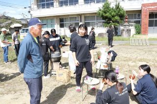 女子剣道 全国大会での健闘誓う　環太平洋大生 練習拠点・和気で交流会
