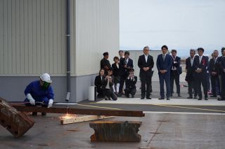 大型鋼材のリサイクル拠点完成　平林金属が鳥取にガス溶断専用