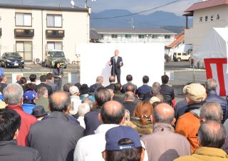 「人とまち輝く津山に」　津山市長選、谷口氏が事務所開き