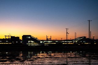 伯備線清音駅　井原鉄道が分岐する１００歳の駅