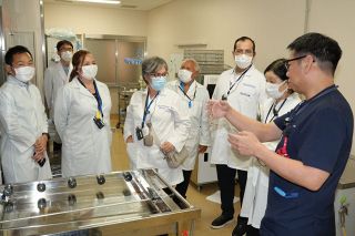 中南米医療関係者が院内感染対策学ぶ　岡山旭東病院でＪＩＣＡ研修