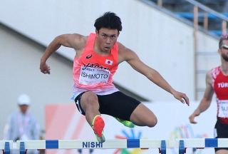石本龍一朗（岡山大）決勝進出 陸上男子４００障害 東京デフリンピック