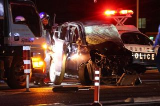 車衝突し助手席の女性死亡　倉敷市西田の国道２号交差点