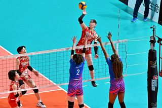 シーガルズ接戦落とす ２位久光に２―３ 「あと１セット」から逆転許す