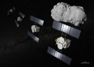 はやぶさ２、小惑星に最接近　高速通過し「トリフネ」探査