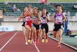 中西（京山）無念２位 中国全中・陸上女子８００