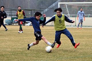 美作で釜本杯サッカー交流大会　作州地域の社会人２０チーム熱戦