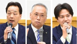 活性化、防災…津山の未来は　市長選立候補予定者公開討論会
