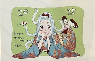 漫画家から届いた年賀状紹介 高梁、画風や色使いで異なる魅力：山陽