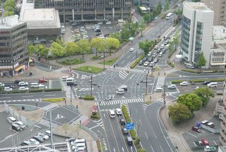 自転車関係の事故多発７カ所公表 岡山県警初集計　最多は大供交差点（岡山市） 過去５年で１８件