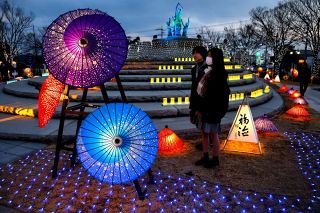 西大寺の街を幻想的輝きで包む　４会場に過去最多９万個のＬＥＤ