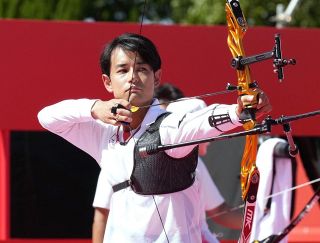 アーチェリー混合リカーブ・中西４位 アジア大会