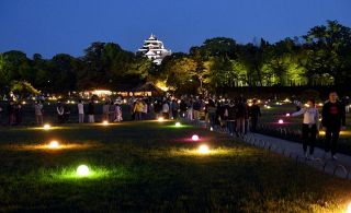 幻想庭園、烏城灯源郷に２.８万人　来場者まとめ、外国人は過去最多