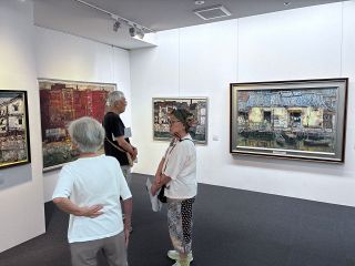 ５０年の画業振り返る 井原の三宅さん　笠岡のワコーミュージアムで作品展
