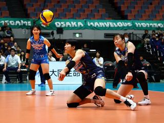 シーガルズ６連敗 接戦に持ち込むも大阪Ｍに０―３ リーグ後半戦初戦飾れず