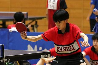 【岡山県高校総体から】関西１９大会連続優勝　卓球男子団体