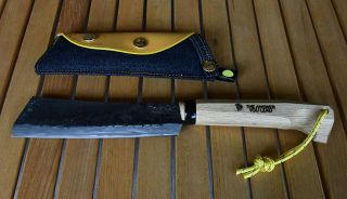 岡山・矢掛のｙｕｉｍｏ（ユイモ）　アウトドア用「里山包丁」商品化