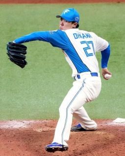 日５―３ロ（７日）　新人の大川が１回無失点