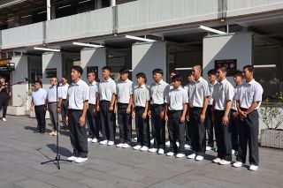 甲子園初出場の福山高「自分たちの野球貫く」　壮行式で活躍誓う