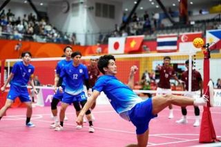 セパタクロー、男子４人制で金　インドネシアに競り勝ち、ア大会