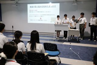【つながる高校生　作州での地域活動】（１）津山四校連携講座「地域創生学」　取材を通じて魅力発信