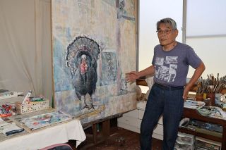 ５０年の生きざま伝えたい　井原の画家三宅さん、９月に画業振り返る個展開催