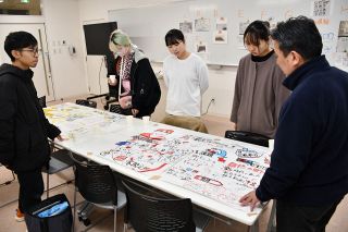 グラレコで講演を分かりやすく　新見公立大生ら、フォーラム参加