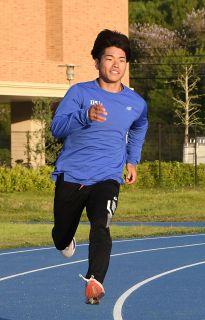 陸上短距離の池下さん 世界目指す　環太平洋大院、一度は引退も再起