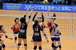 シーガルズ 後半戦で巻き返せ　ＳＶリーグ女子、決定力向上を