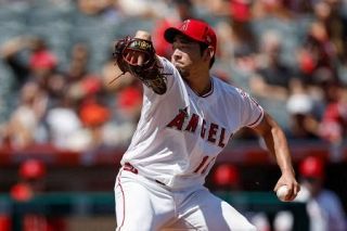 エンゼルス菊池、七回まで２失点　岡本２８号、大谷は無安打