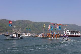 鞆の浦「観光鯛網」４月２６日から　江戸時代からの伝統漁法、７日間開催